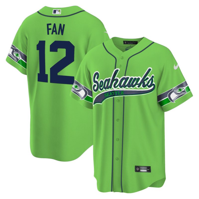 12th fan seattle seahawks men jersey green