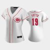 19 joey votto reds home white womens jersey jersey