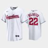 2022 draft cleveland guardians chase delauter 22 white home jersey