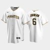 2022 draft pittsburgh pirates termarr johnson 6 white home jersey