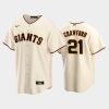 2022 draft san francisco giants reggie crawford 21 cream home jersey