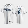 2022 draft tampa bay rays xavier isaac 6 white home jersey