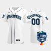 2023 all star game seattle mariners 00 custom white jersey