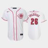 26 raisel iglesias youth reds home white jersey jersey