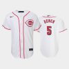 5 johnny bench youth reds home white jersey jersey