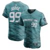 aaron judge 99 american league 2023 all star game vapor elite jersey teal