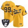 aaron judge 99 new york yankees jay z men jersey gold