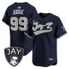 aaron judge 99 new york yankees jay z men jersey navy