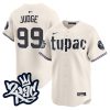 aaron judge 99 new york yankees tupac shakur men jersey cream