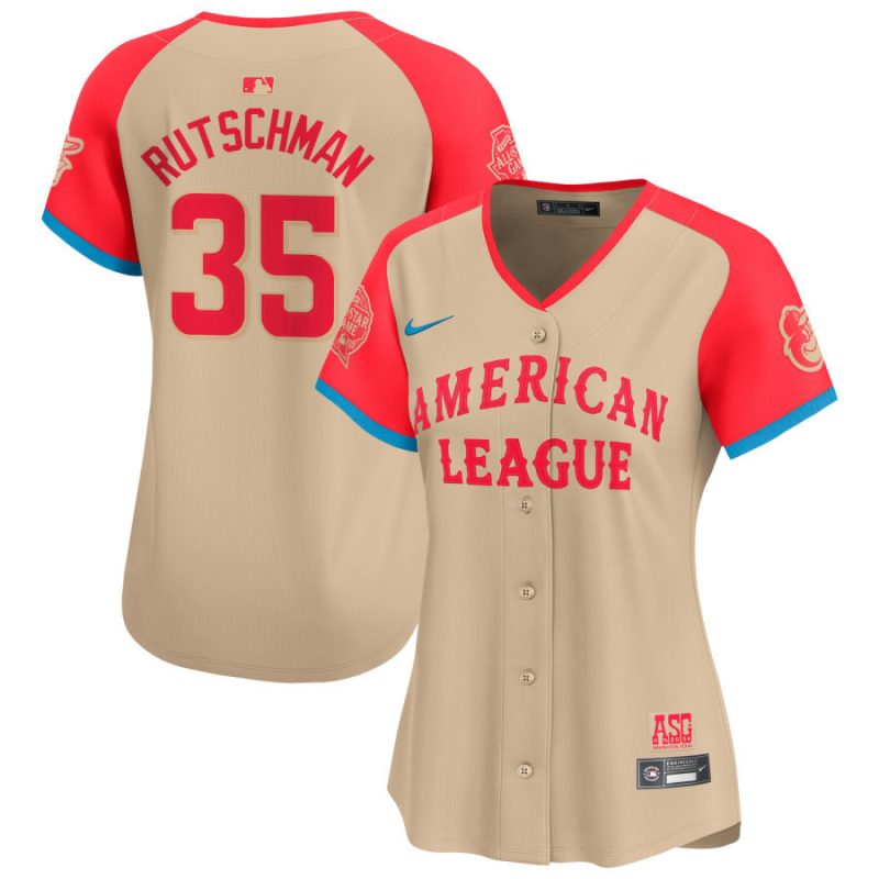 adley rutschman 35 american league 2024 all star game limited player women jersey cream