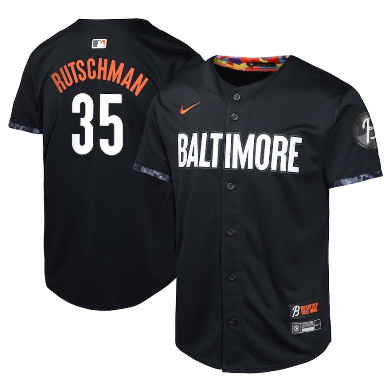 adley rutschman 35 baltimore orioles city connect limited youth jersey black