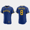 aj pollock 8 seattle mariners 2023 city connect elite jersey royal