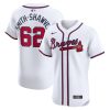 aj smith shawver 62 atlanta braves home elite player men jersey white