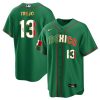 alan trejo 13 mexico 2023 flag baseball men jersey green gold