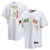 alan trejo 13 mexico 2023 flag baseball men jersey white gold