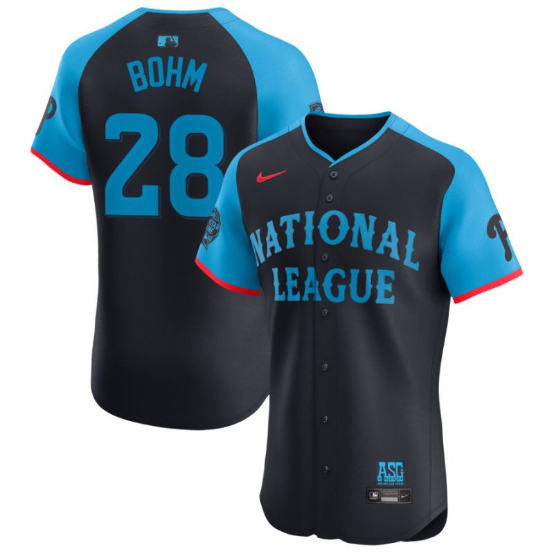 alec bohm 28 national league 2024 all star game elite player men jersey navy