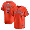 alex bregman 2 houston astros alternate limited men jersey orange