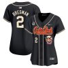 alex bregman 2 houston astros cactus jack patch women jersey black