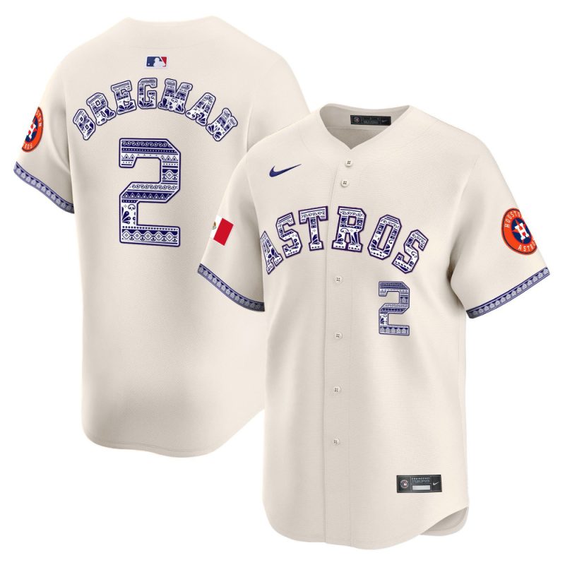 alex bregman 2 houston astros mexico men jersey cream