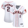 alex bregman 2 houston astros women home limited player jersey white