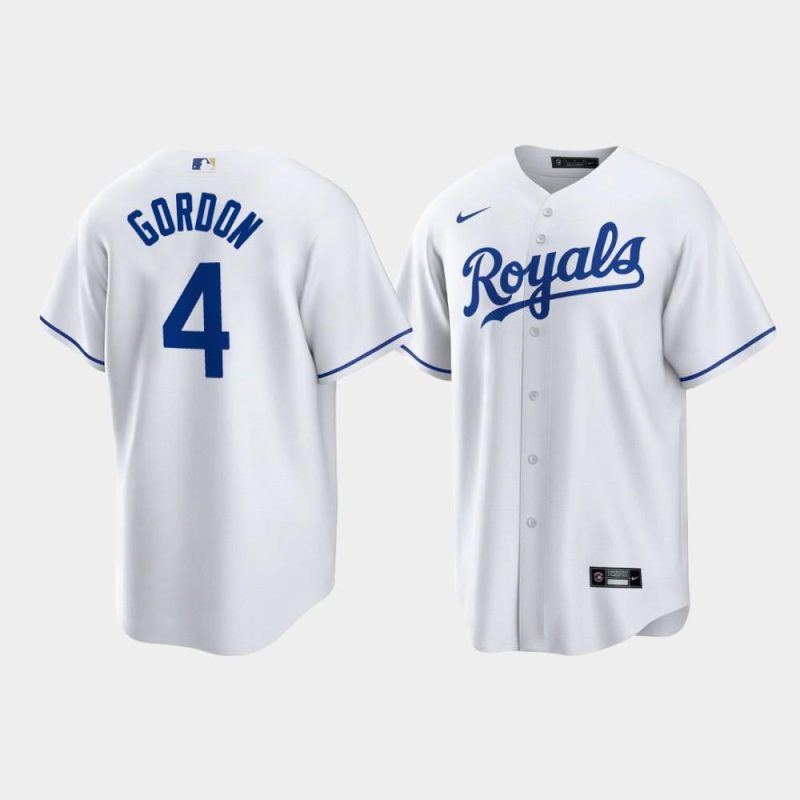 alex gordon 4 kansas city royals white home player jersey jersey