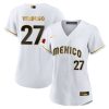 alex verdugo 27 mexico 2023 baseball jersey white gold