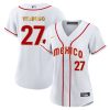 alex verdugo 27 mexico 2023 baseball jersey white gold trim