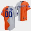 all star futures game 2022 american team custom 00 gray orange jersey