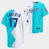 all star futures game 2022 los angeles dodgers diego cartaya 17 white blue jersey