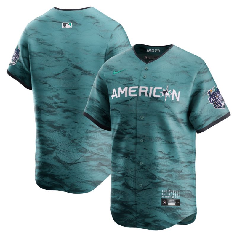 american league 2023 all star game limited jersey men teal