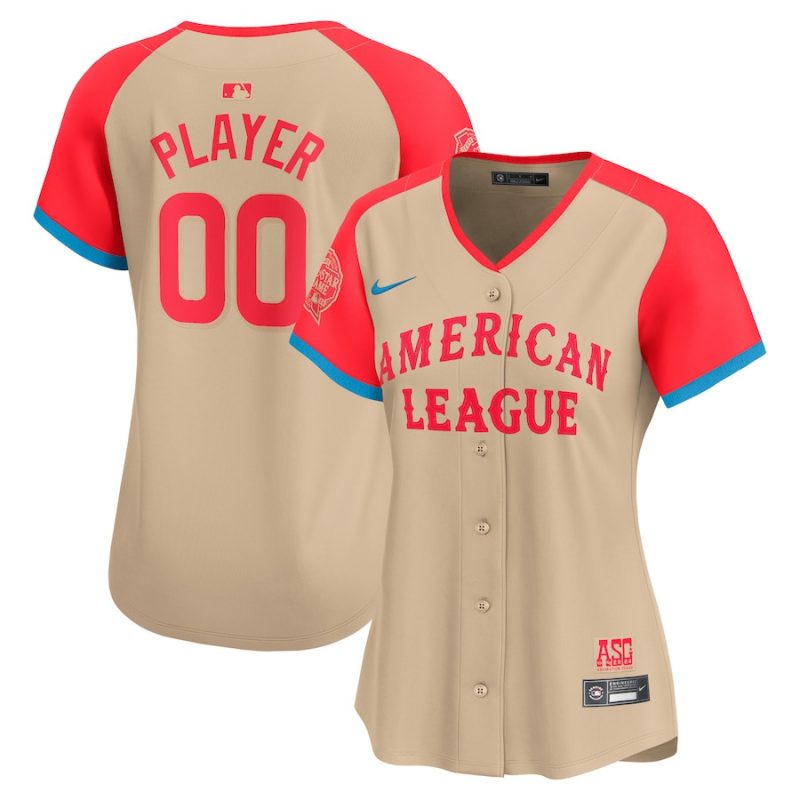 american league 2024 all star game limited player women custom jersey cream