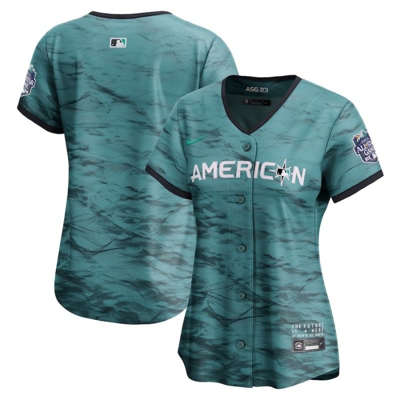 american league womens 2023 all star game limited jersey teal