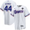 andrew heaney 44 texas rangers 2023 world series stitched baseball jersey white