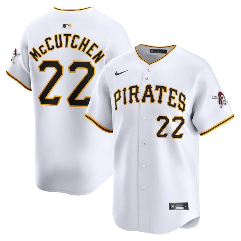 andrew mccutchen 22 pittsburgh pirates home limited player men jersey white