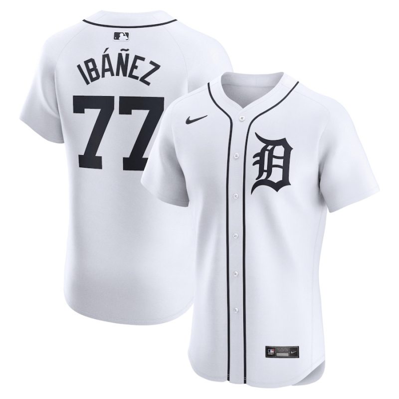 andy ibanez 77 detroit tigers home elite player men jersey white