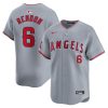 anthony rendon 6 los angeles angels away limited men jersey gray