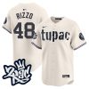 anthony rizzo 48 new york yankees tupac shakur men jersey cream