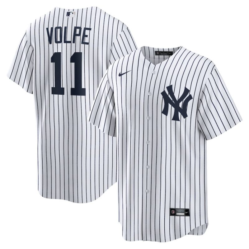 anthony volpe 11 new york yankees home men jersey white