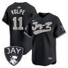 anthony volpe 11 new york yankees jay z men jersey black