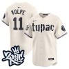 anthony volpe 11 new york yankees tupac shakur men jersey cream