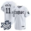 anthony volpe 11 new york yankees tupac shakur men jersey white