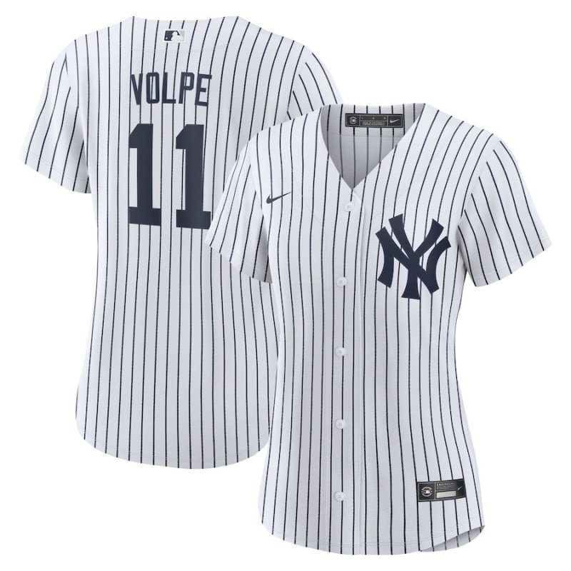 anthony volpe 11 new york yankees womens home player jersey white