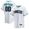 arizona diamondbacks alternate custom men jersey white