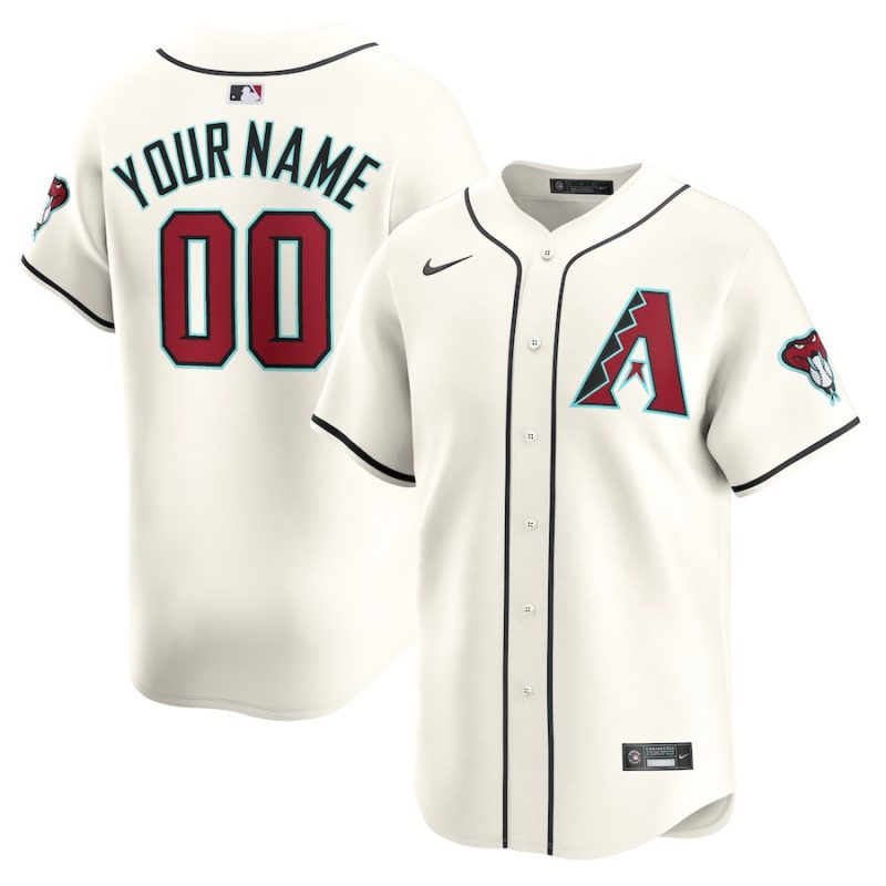 arizona diamondbacks home limited custom youth jersey white