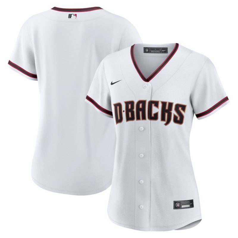 arizona diamondbacks womens home blank jersey white