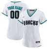 arizona diamondbacks womens home custom jersey white