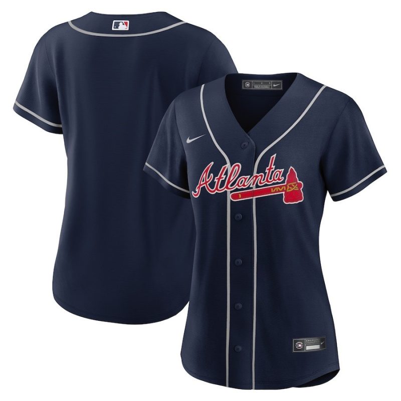 atlanta braves womens alternate team jersey navy