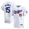 austin barnes 15 los angeles dodgers home limited player men jersey white