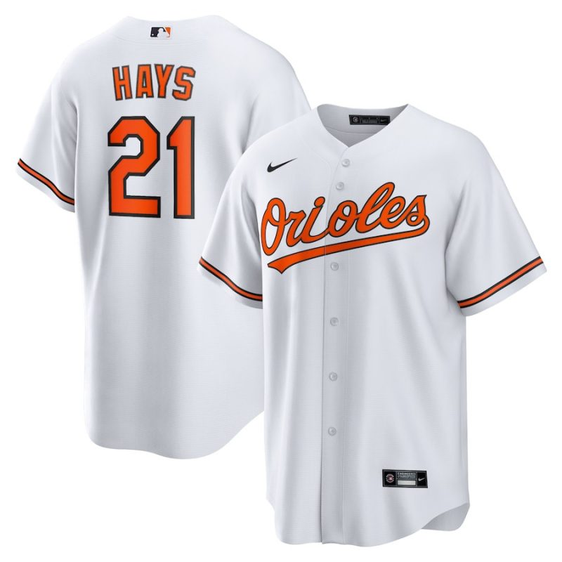 austin hays 21 baltimore orioles men jersey white