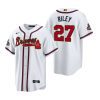 austin riley 27 atlanta braves white 2022 gold program jersey